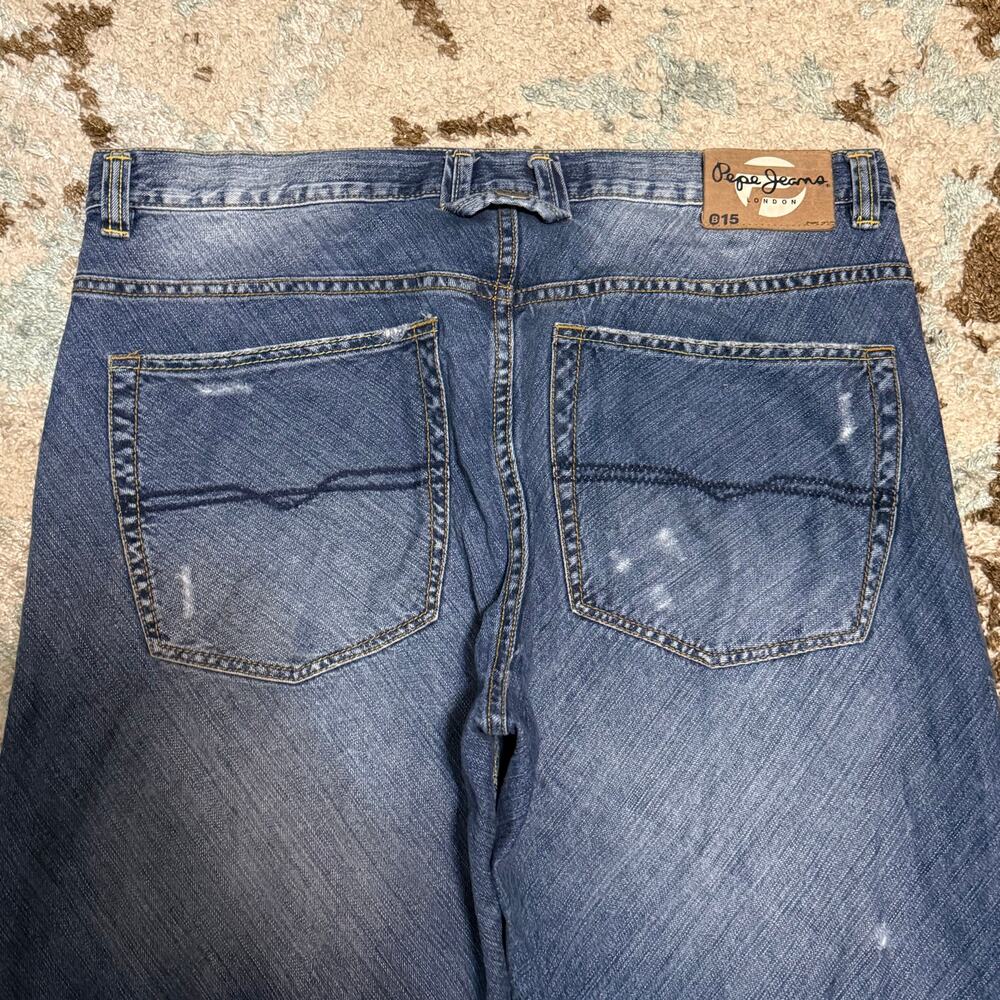 Vintage Pepe Jeans London Baggy Jeans Size 38x33 Y2K - Picture 3 of 6